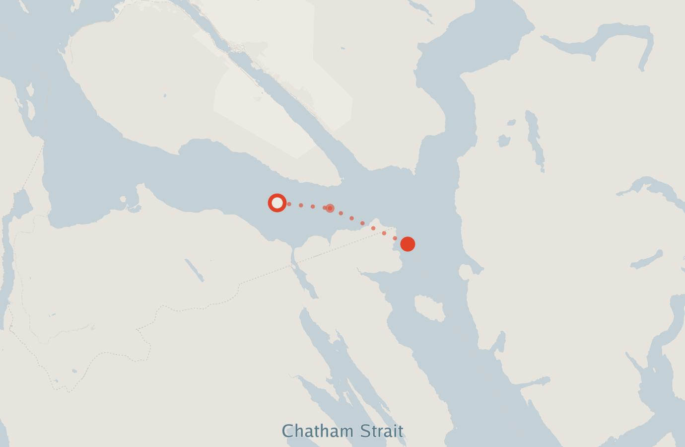 Activity map — real sighting points on an OpenStreetMap basemap