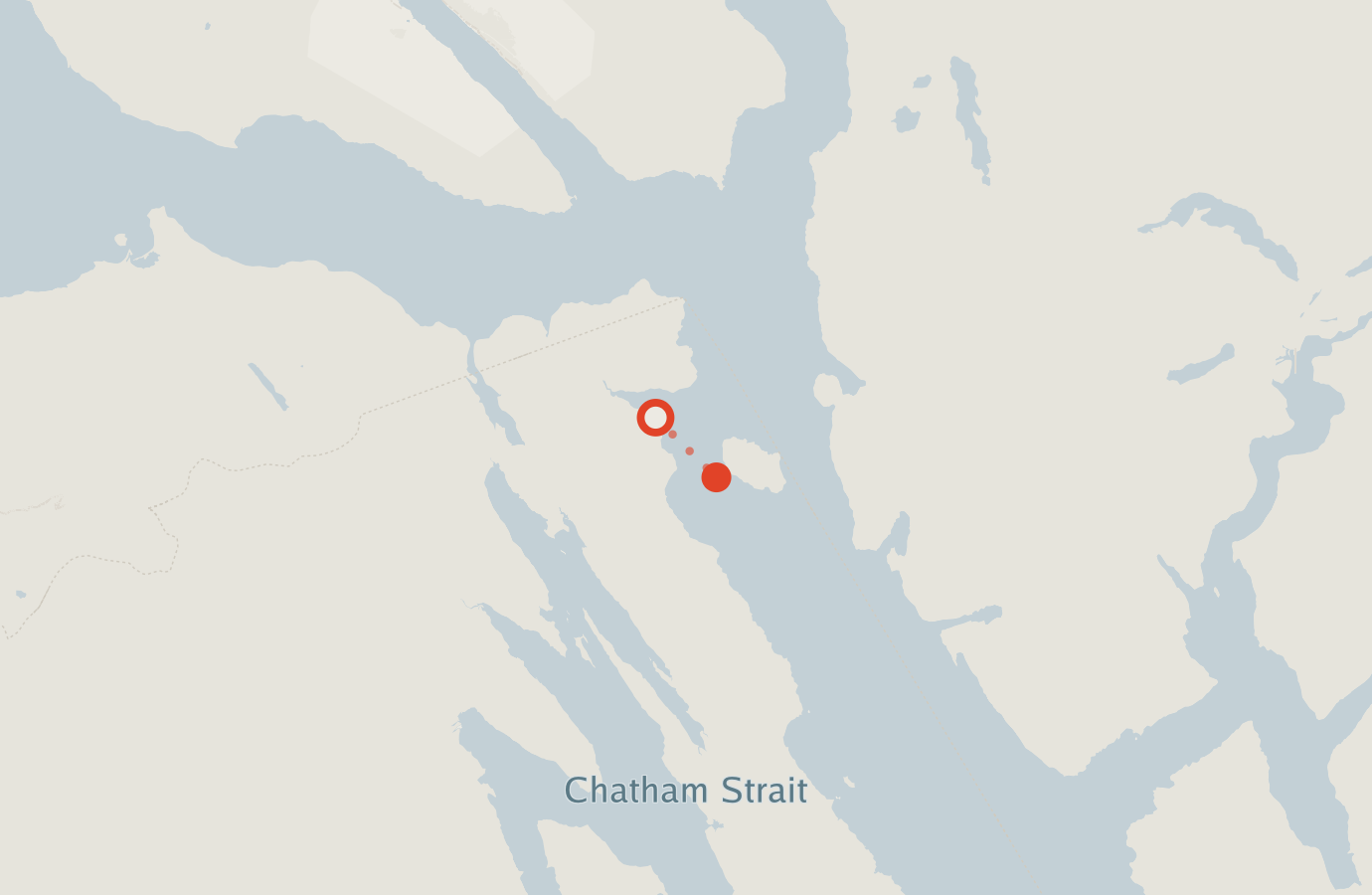 Activity map — real sighting points on an OpenStreetMap basemap