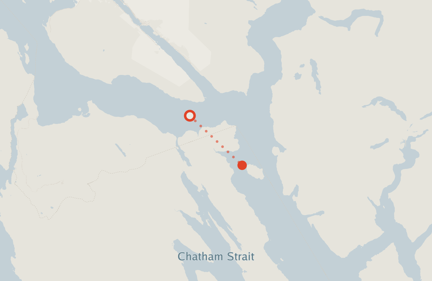 Activity map — real sighting points on an OpenStreetMap basemap