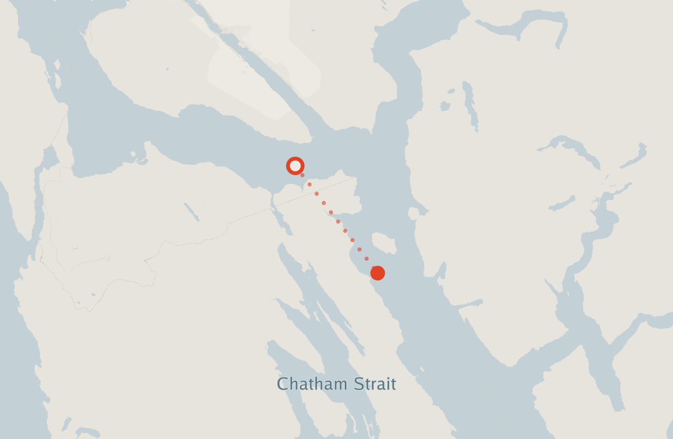 Activity map — real sighting points on an OpenStreetMap basemap