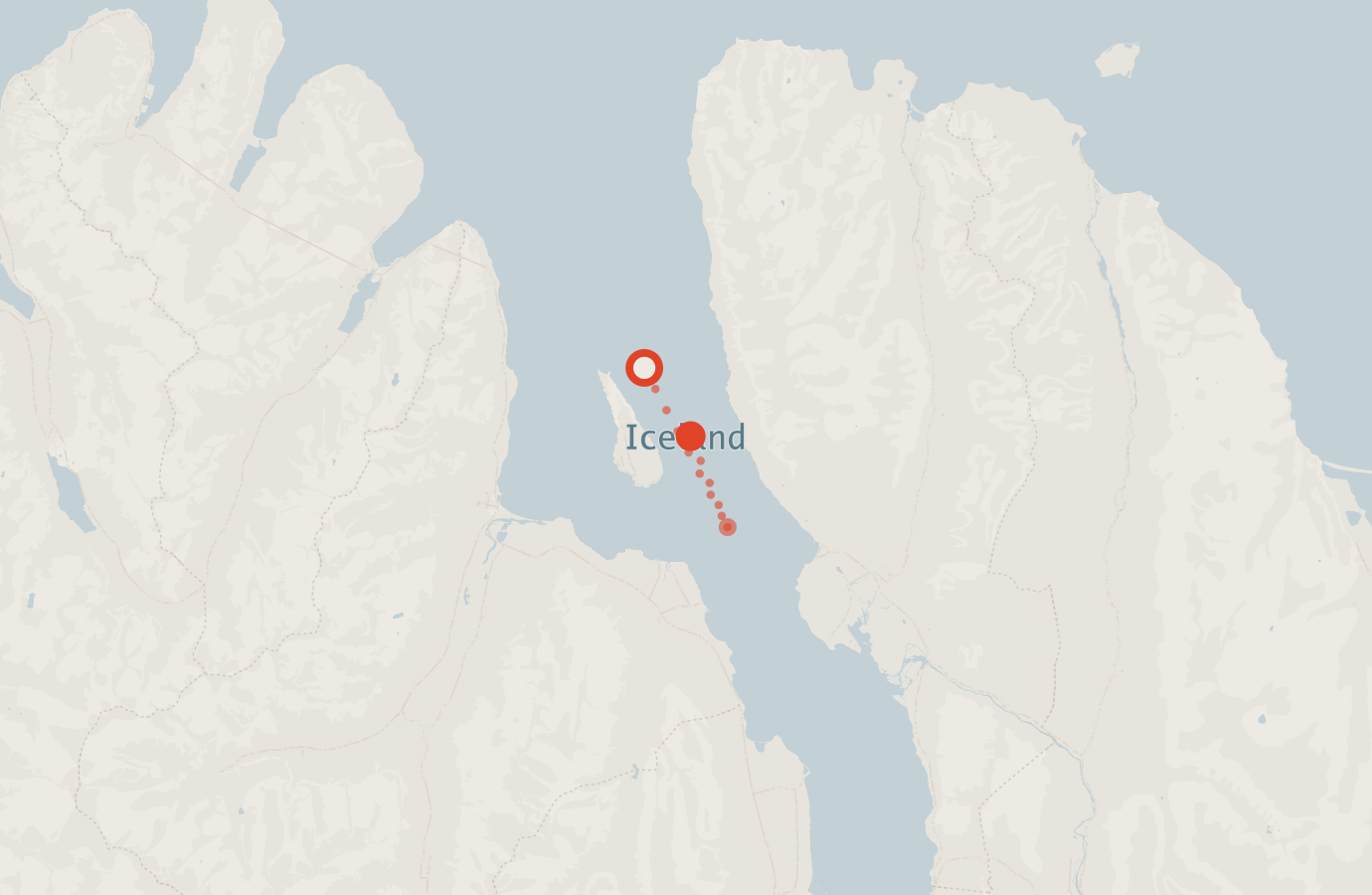 Activity map — real sighting points on an OpenStreetMap basemap