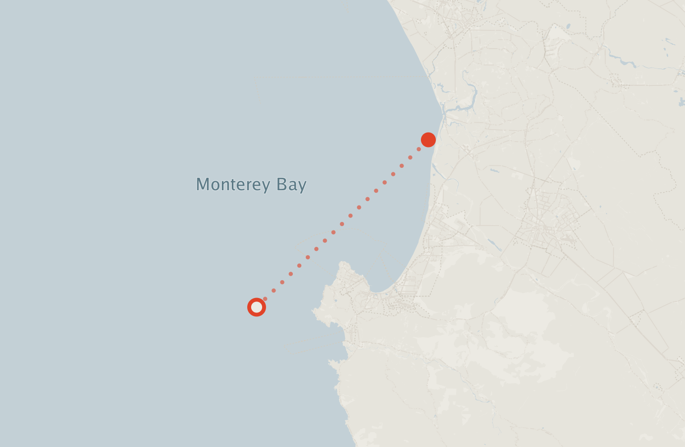 Activity map — real sighting points on an OpenStreetMap basemap
