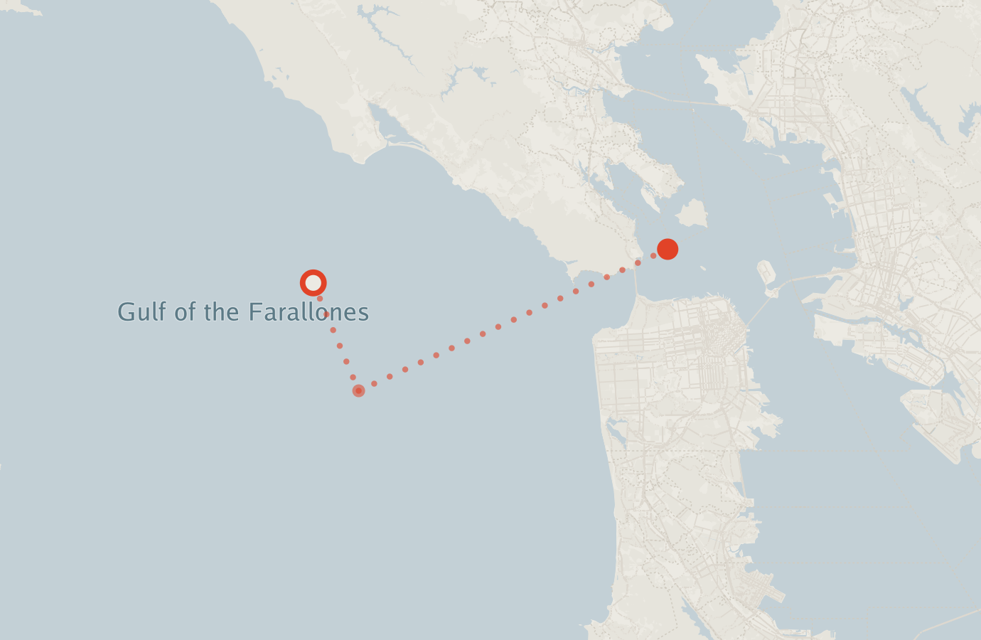 Activity map — real sighting points on an OpenStreetMap basemap