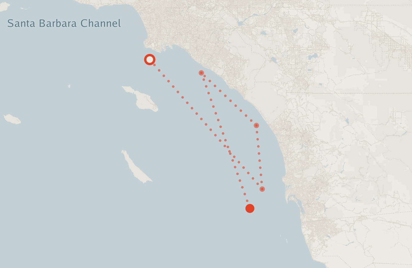 Activity map — real sighting points on an OpenStreetMap basemap