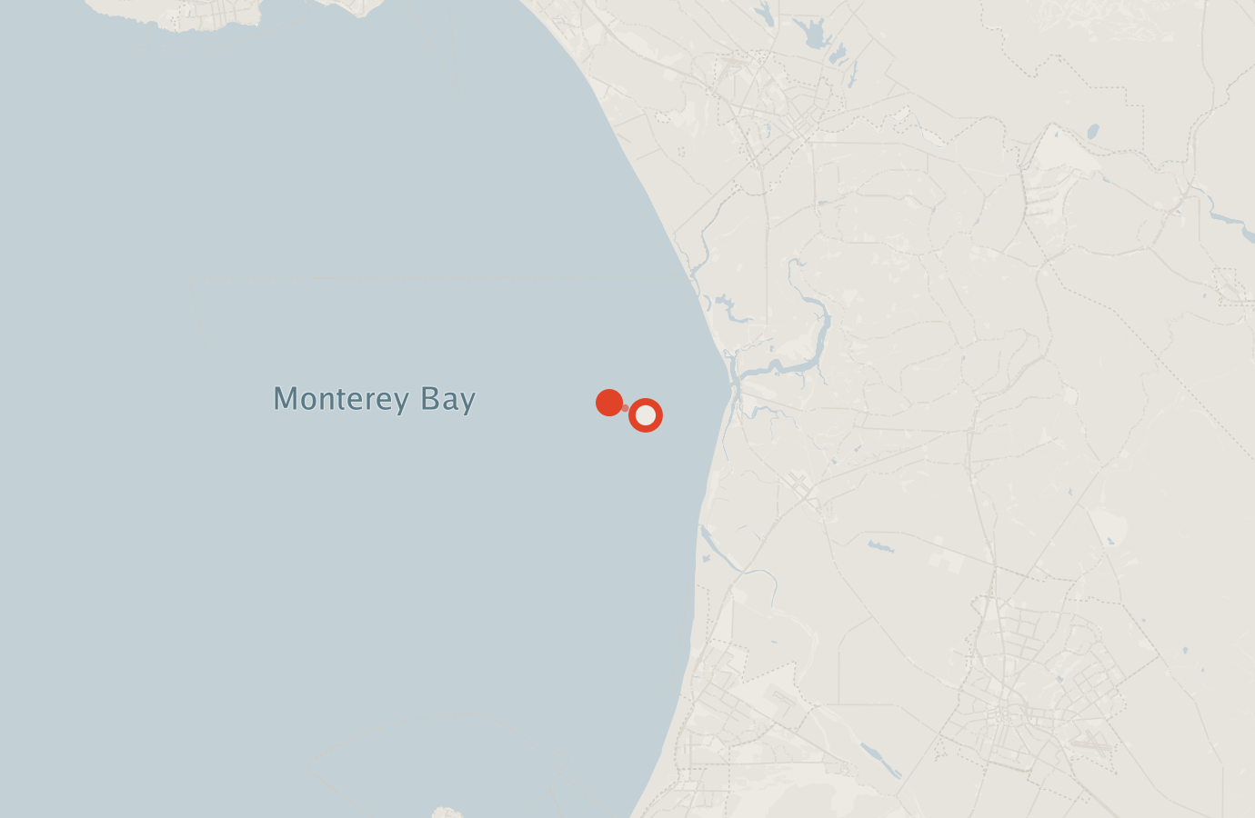 Activity map — real sighting points on an OpenStreetMap basemap