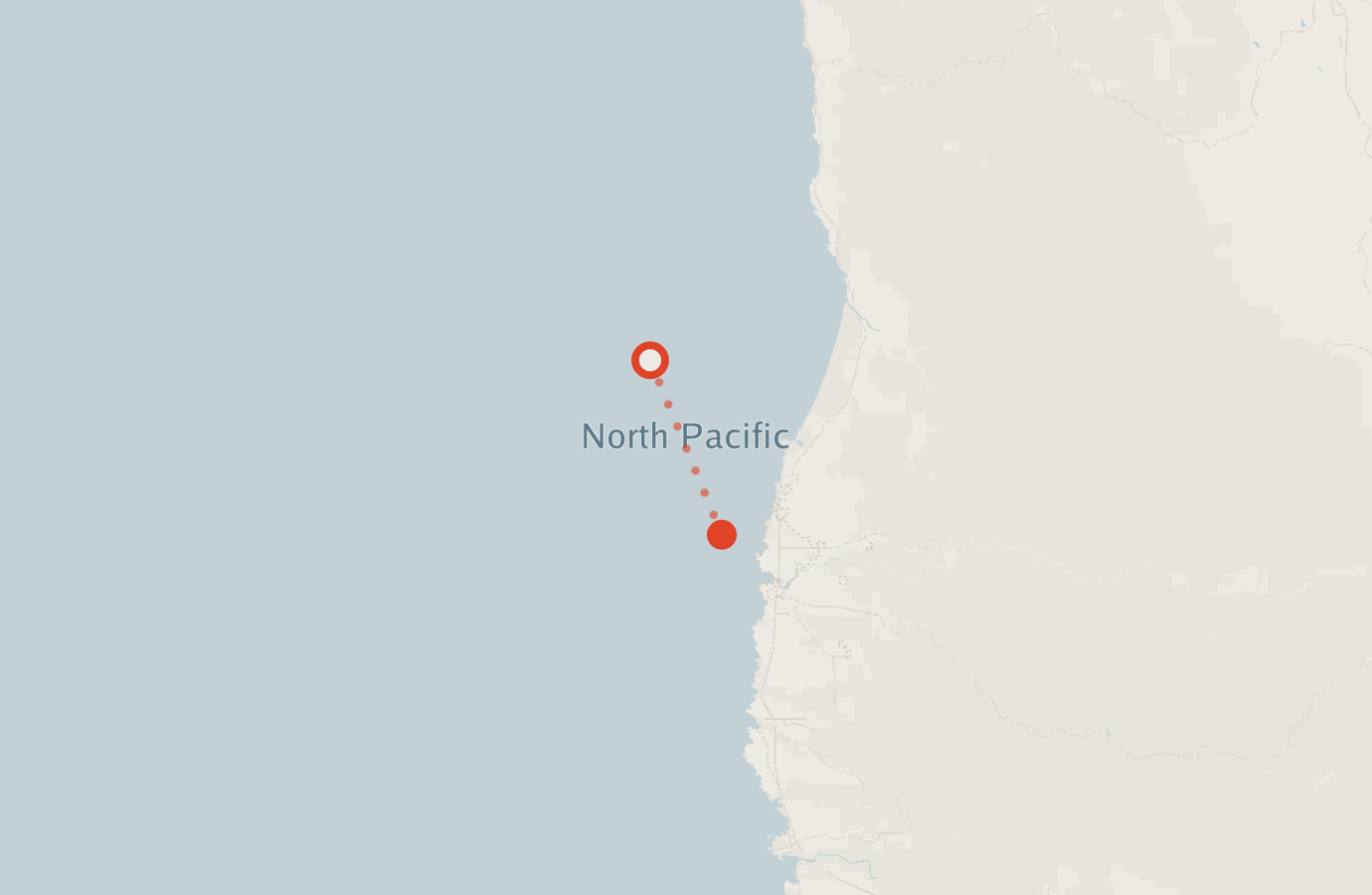Activity map — real sighting points on an OpenStreetMap basemap
