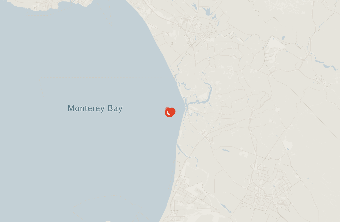 Activity map — real sighting points on an OpenStreetMap basemap
