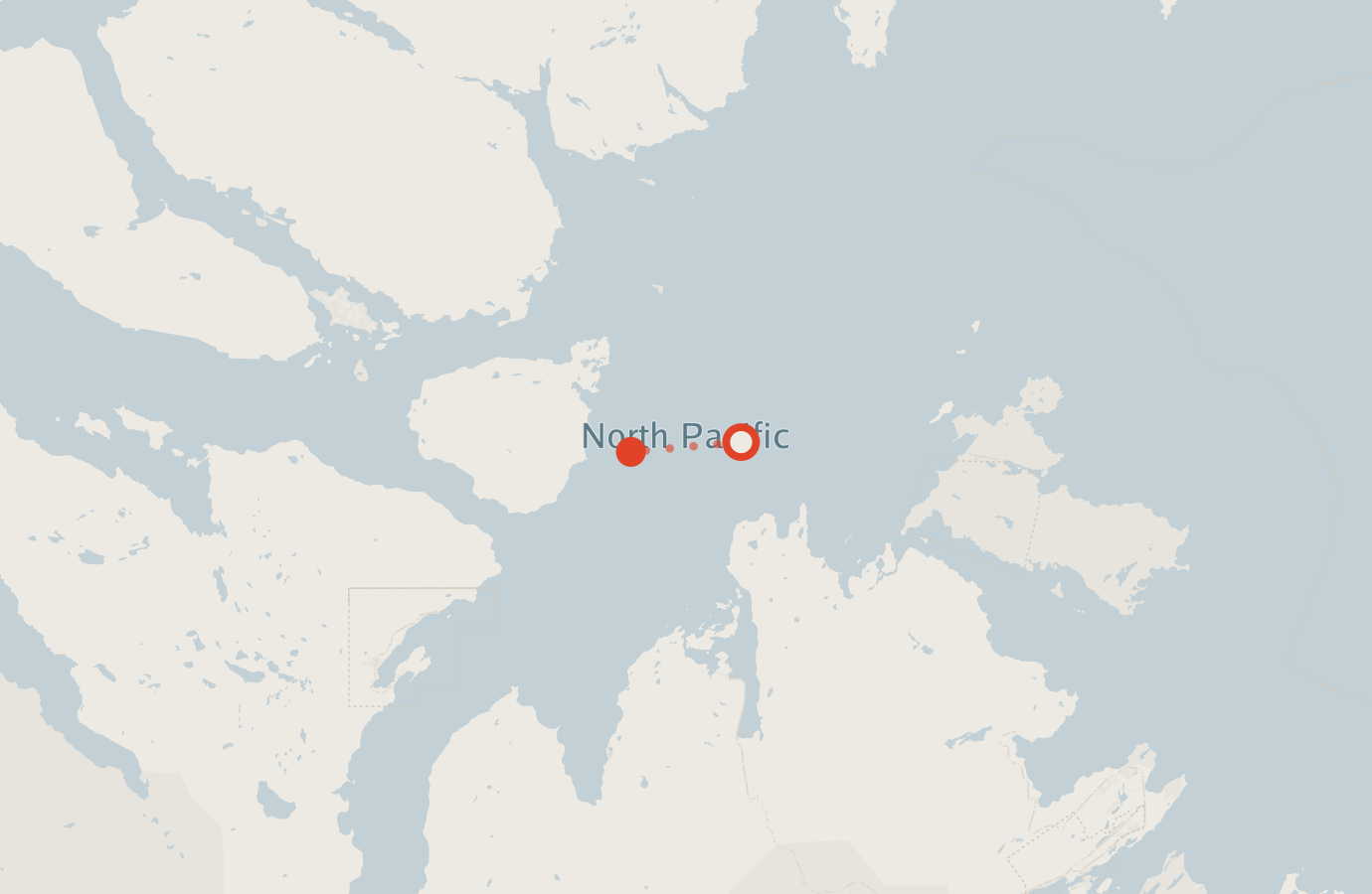Activity map — real sighting points on an OpenStreetMap basemap