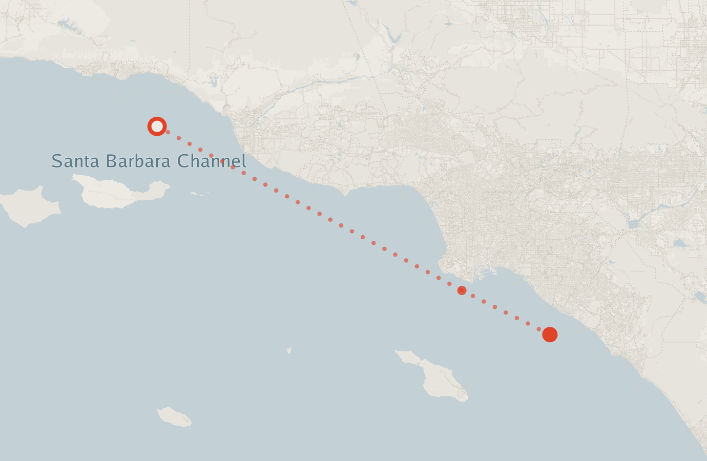 Activity map — real sighting points on an OpenStreetMap basemap
