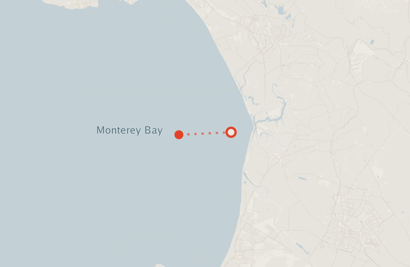 Activity map — real sighting points on an OpenStreetMap basemap