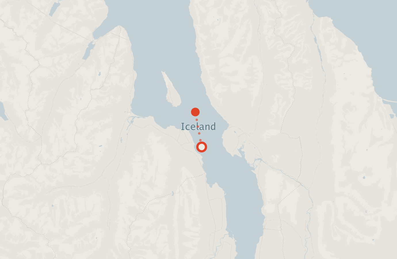 Activity map — real sighting points on an OpenStreetMap basemap