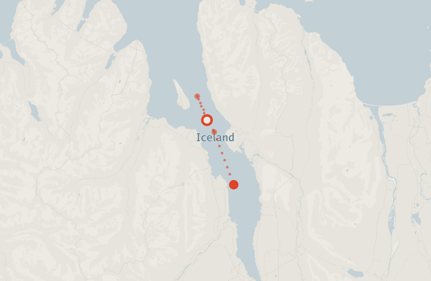 Activity map — real sighting points on an OpenStreetMap basemap