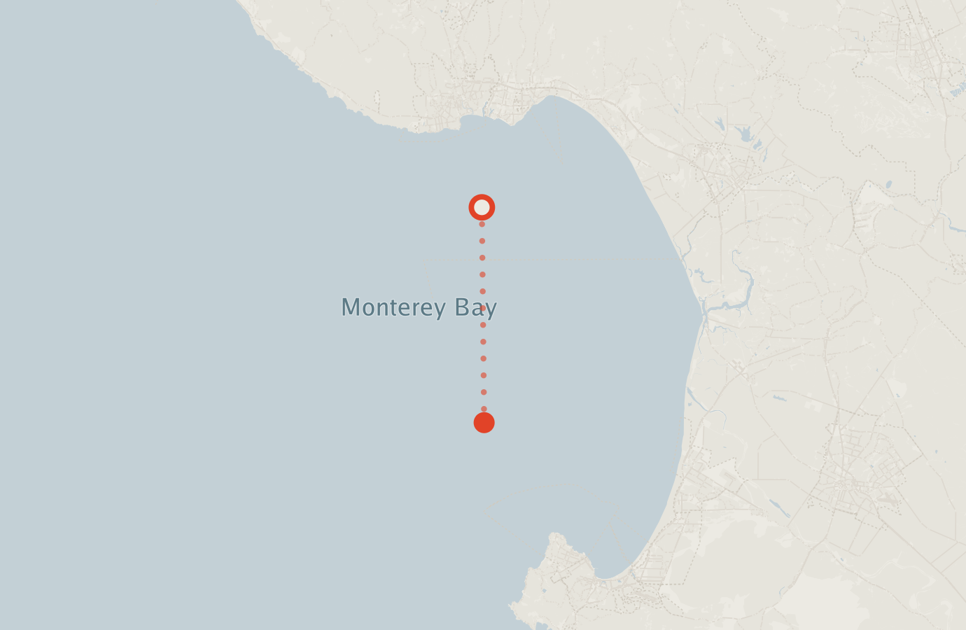 Activity map — real sighting points on an OpenStreetMap basemap