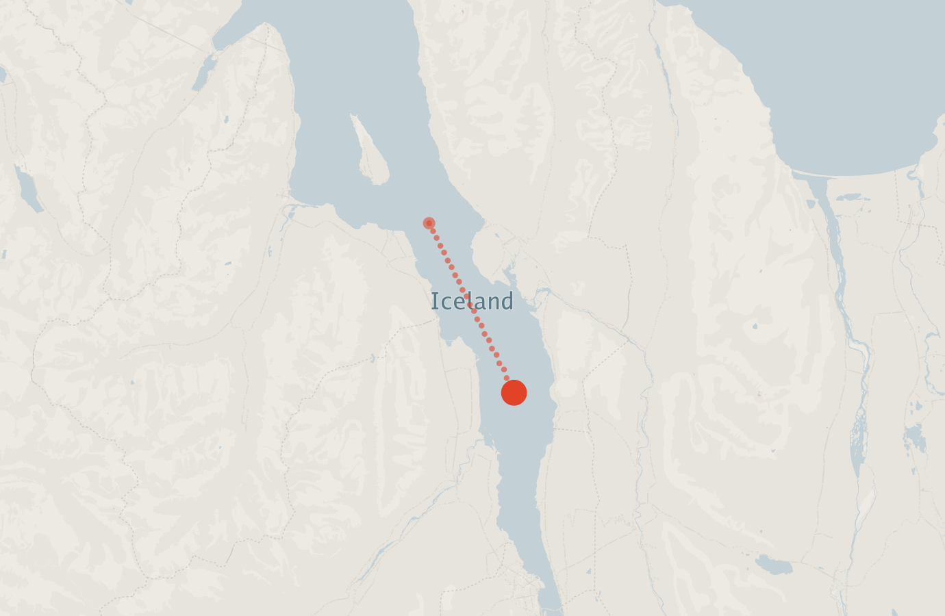 Activity map — real sighting points on an OpenStreetMap basemap
