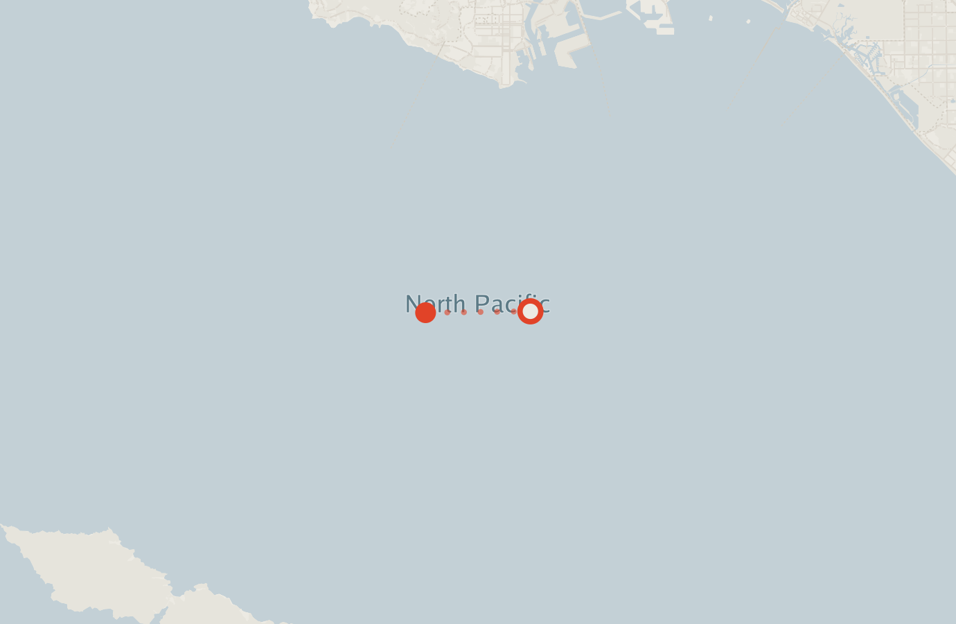Activity map — real sighting points on an OpenStreetMap basemap