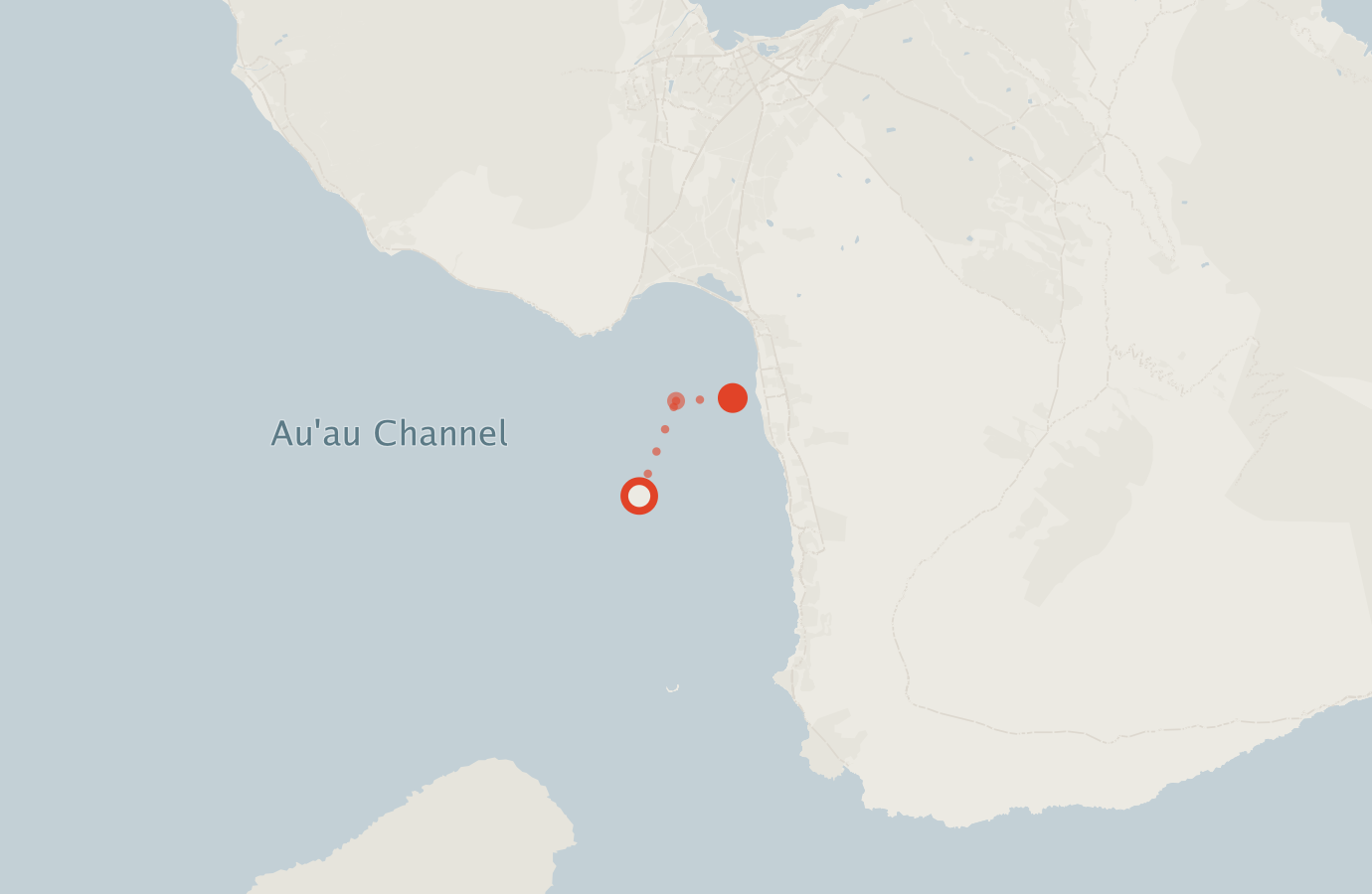 Activity map — real sighting points on an OpenStreetMap basemap