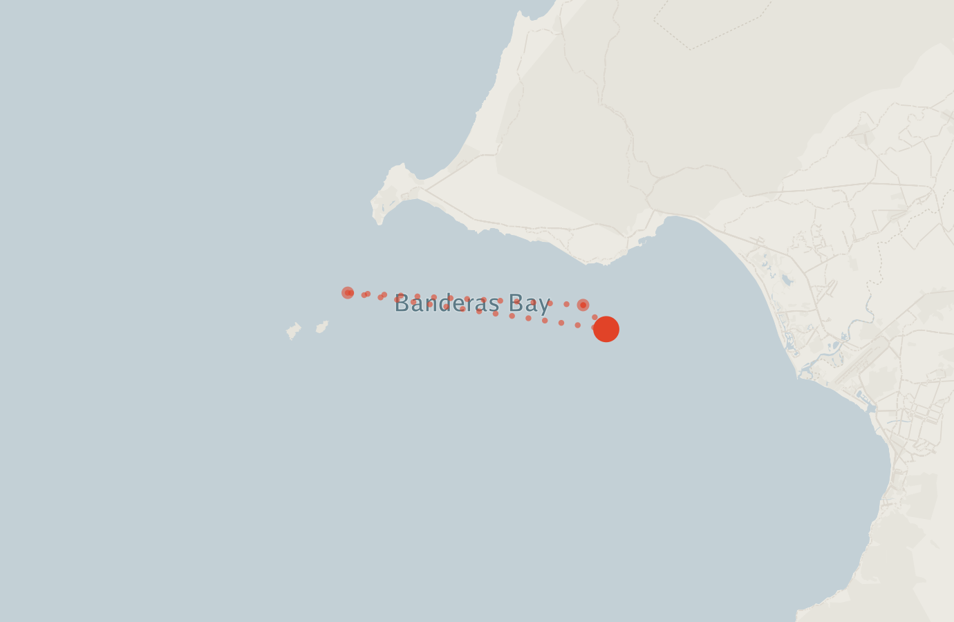 Activity map — real sighting points on an OpenStreetMap basemap