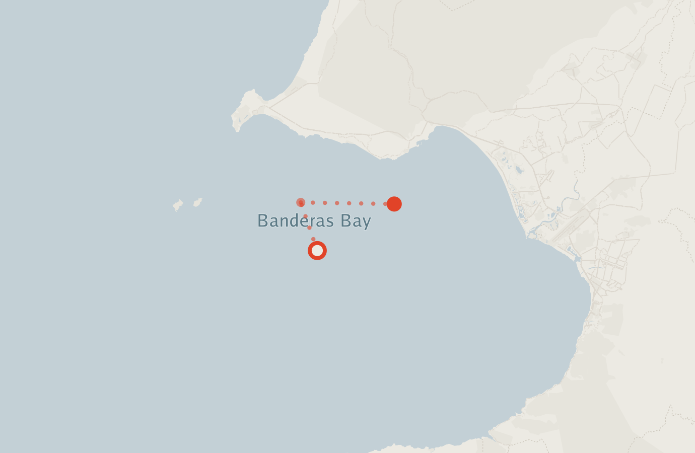 Activity map — real sighting points on an OpenStreetMap basemap