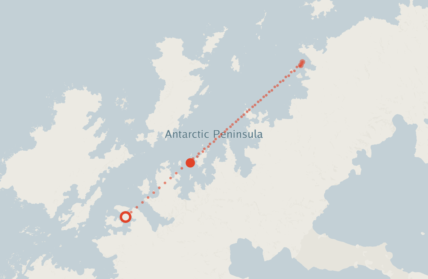 Activity map — real sighting points on an OpenStreetMap basemap
