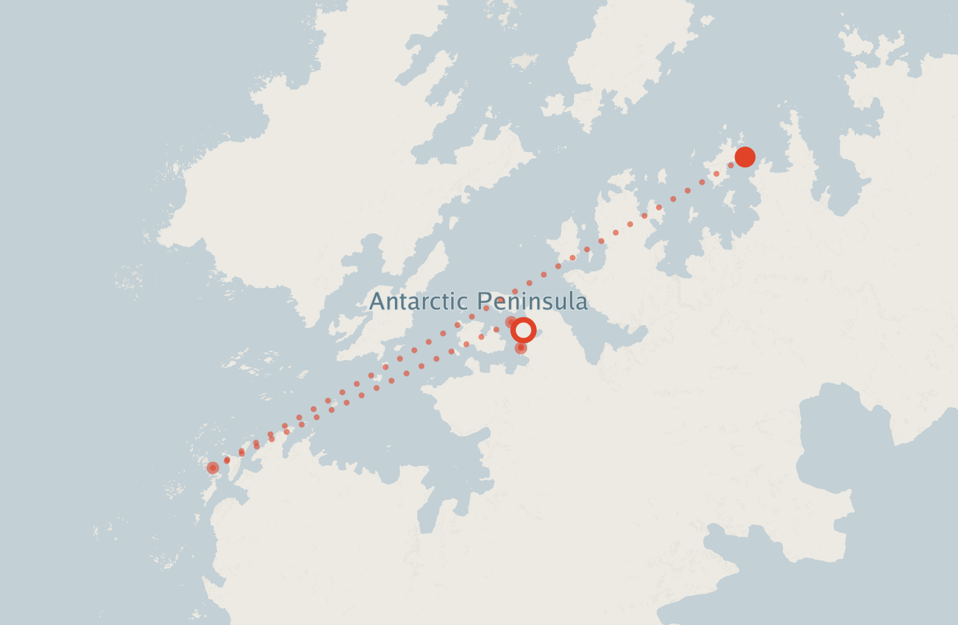 Activity map — real sighting points on an OpenStreetMap basemap