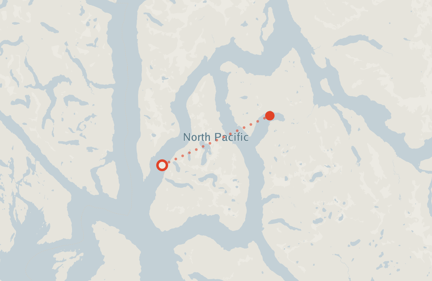 Activity map — real sighting points on an OpenStreetMap basemap