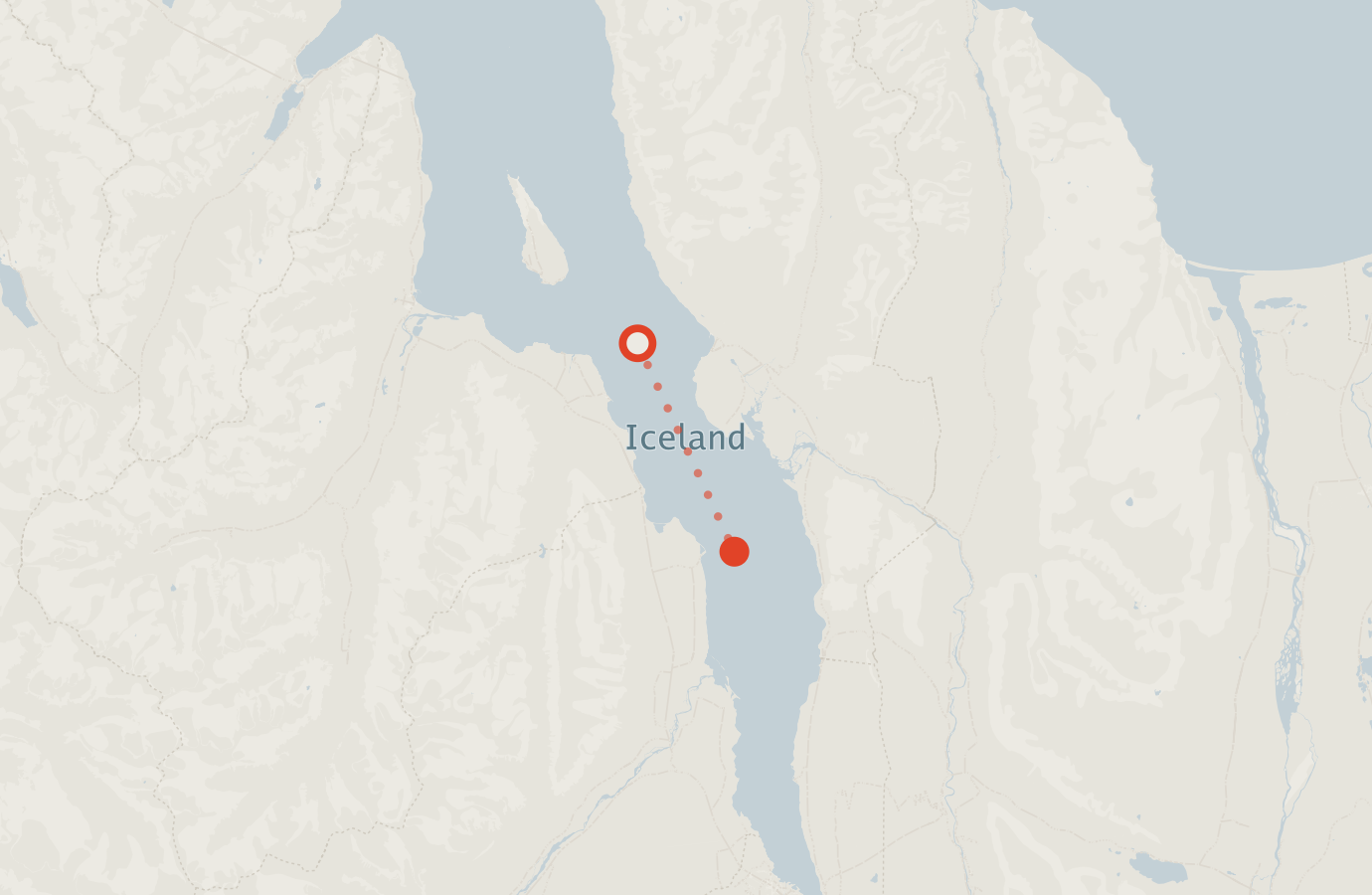 Activity map — real sighting points on an OpenStreetMap basemap