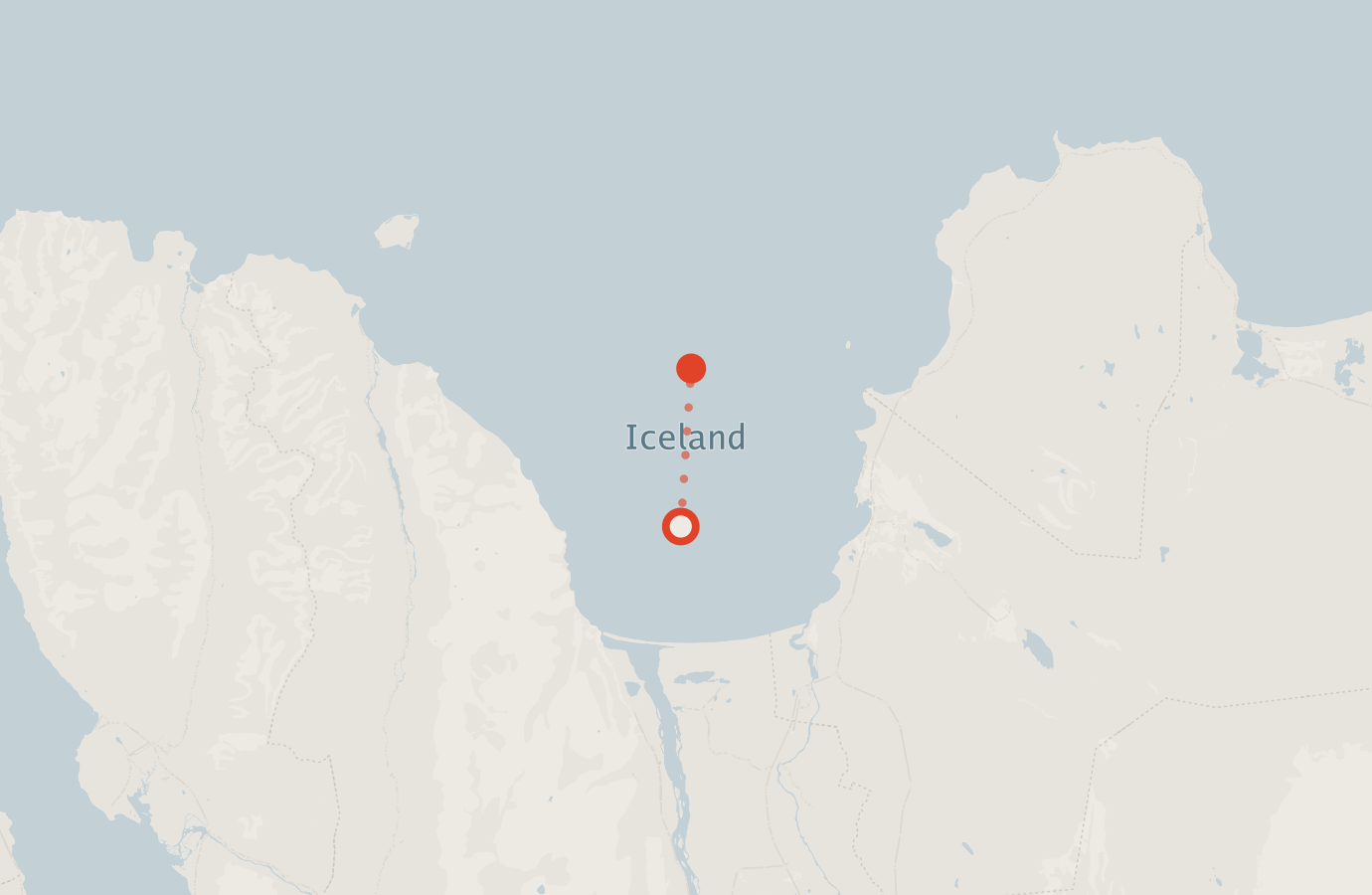 Activity map — real sighting points on an OpenStreetMap basemap