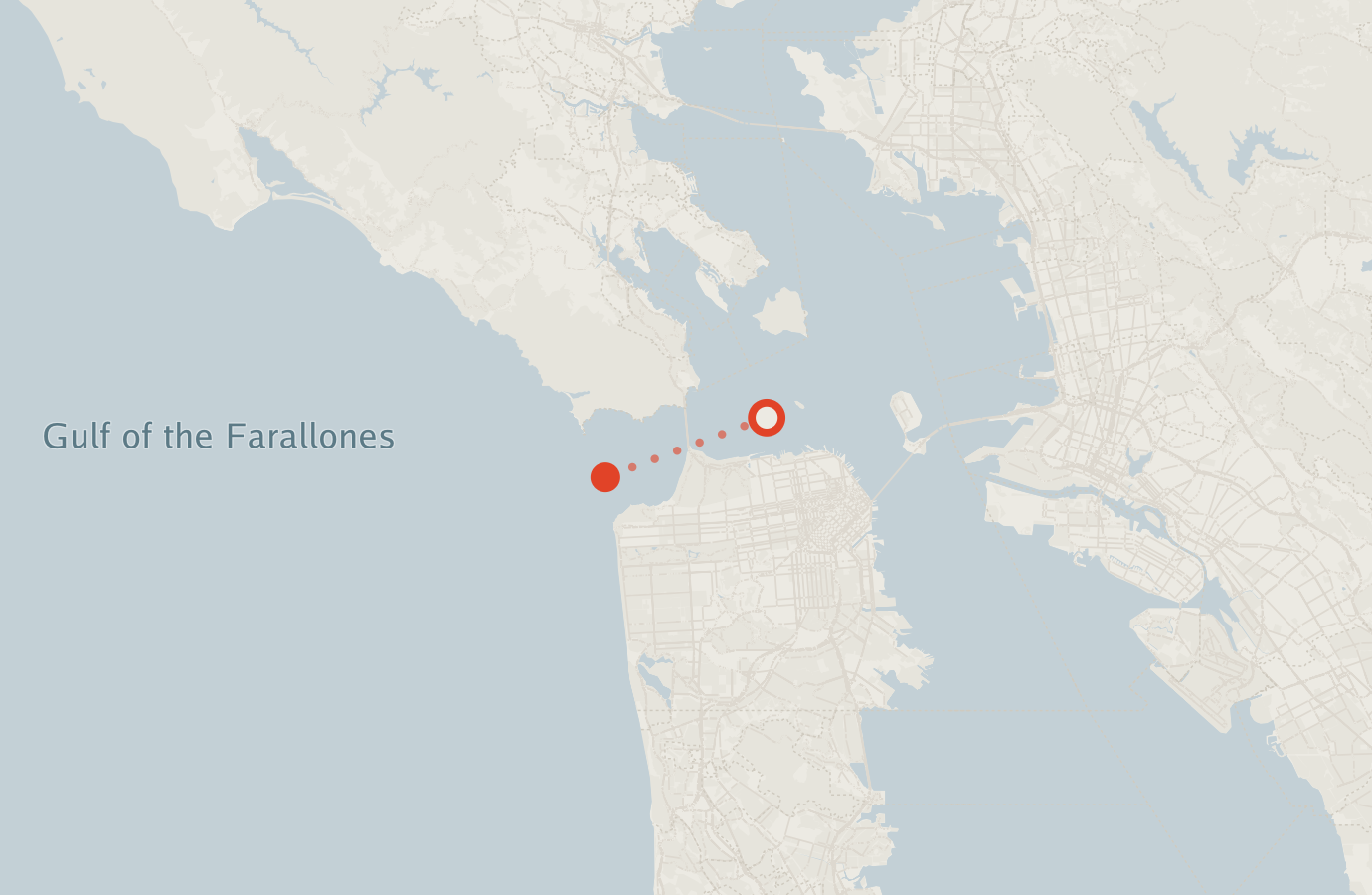 Activity map — real sighting points on an OpenStreetMap basemap