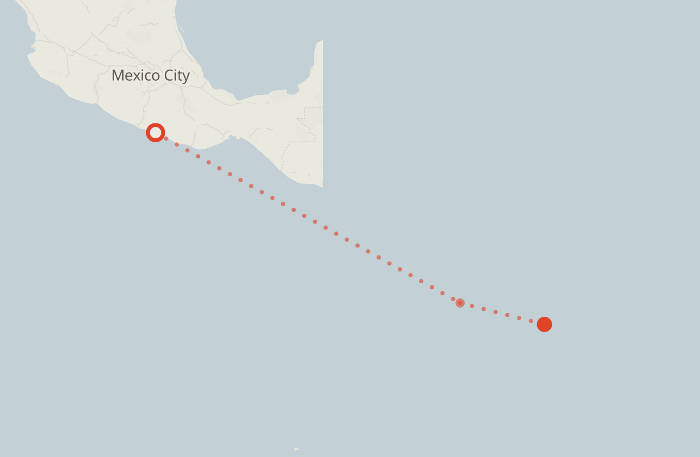 Activity map — real sighting points on an OpenStreetMap basemap