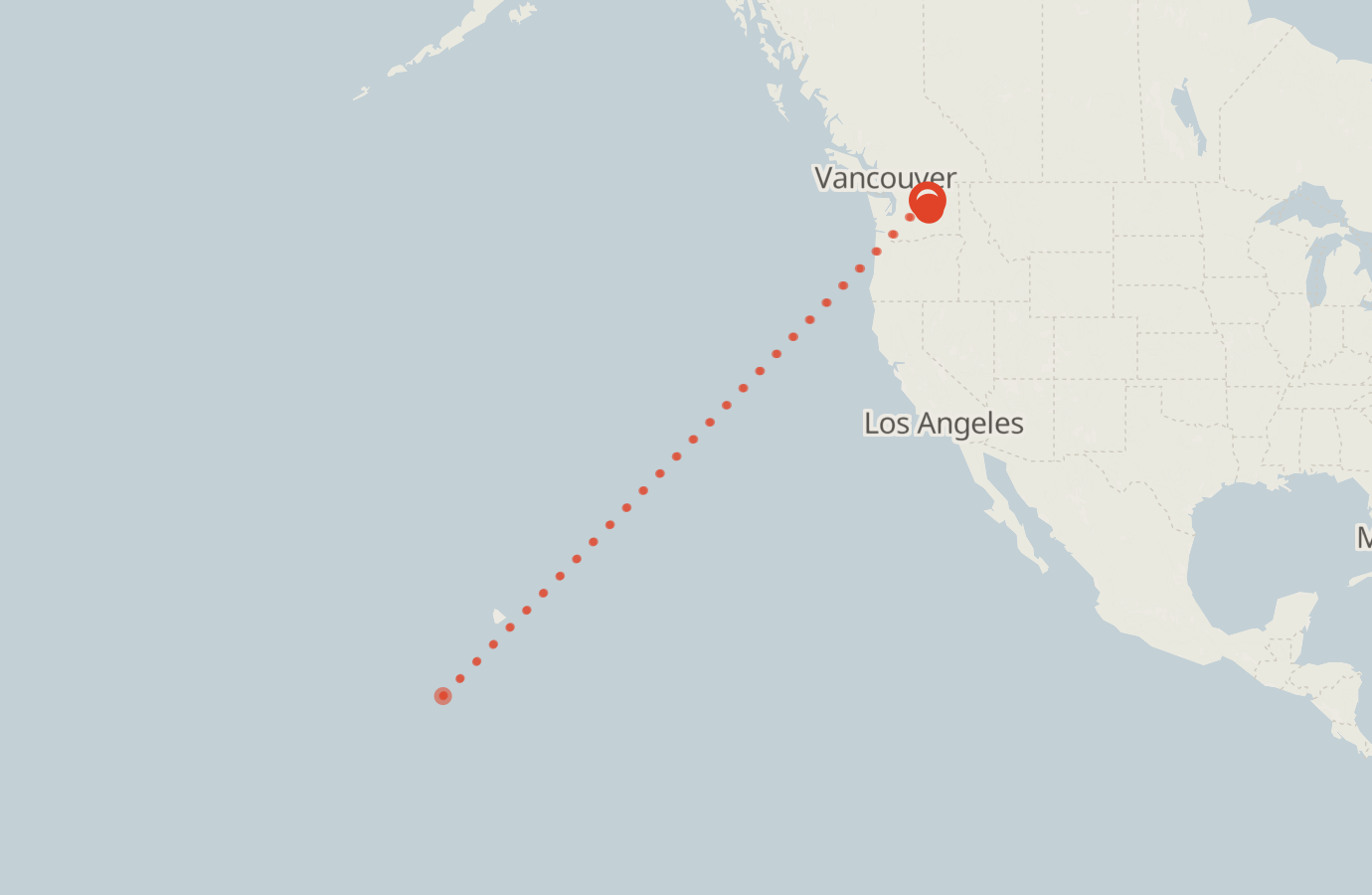 Activity map — real sighting points on an OpenStreetMap basemap