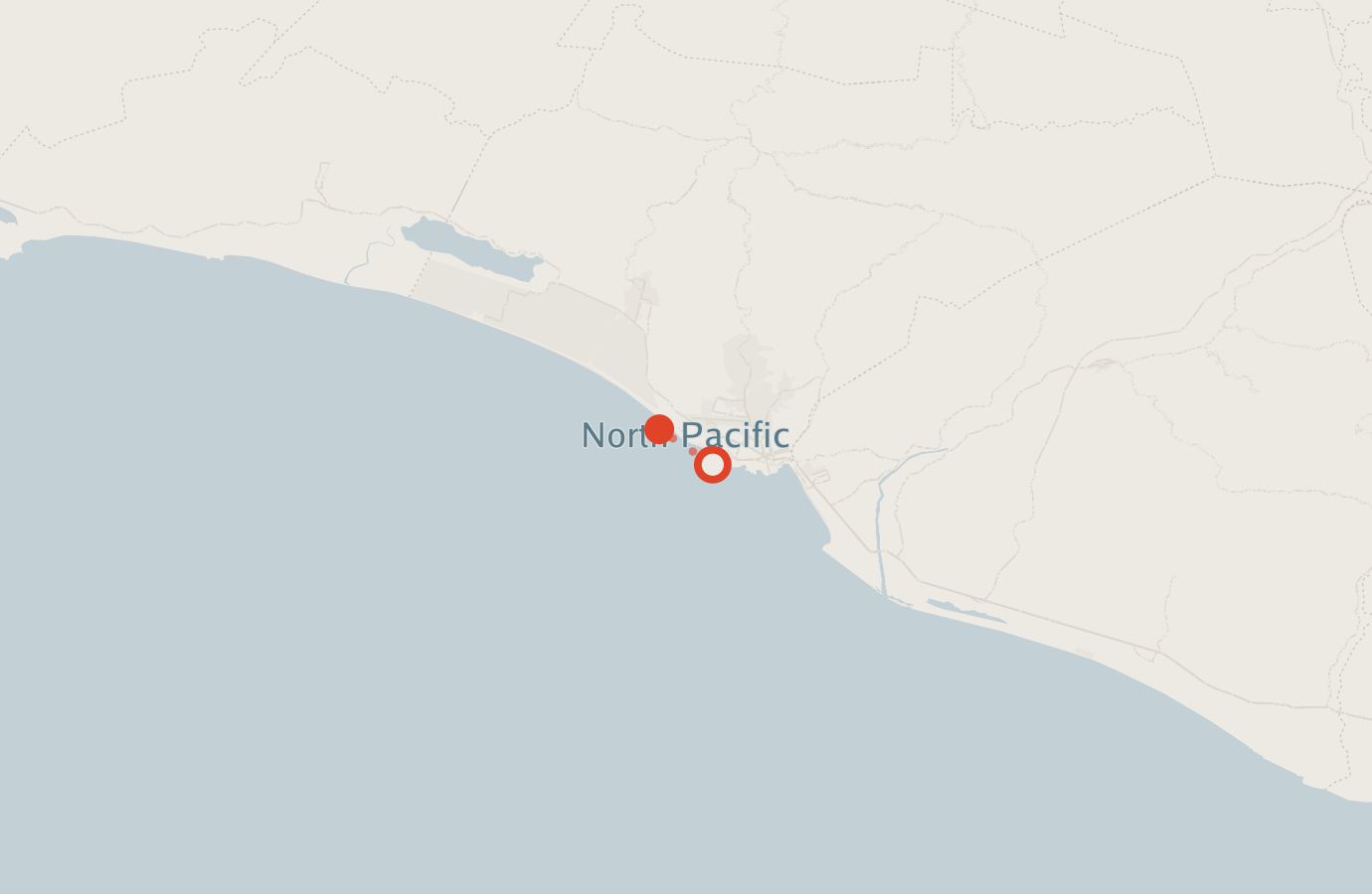 Activity map — real sighting points on an OpenStreetMap basemap