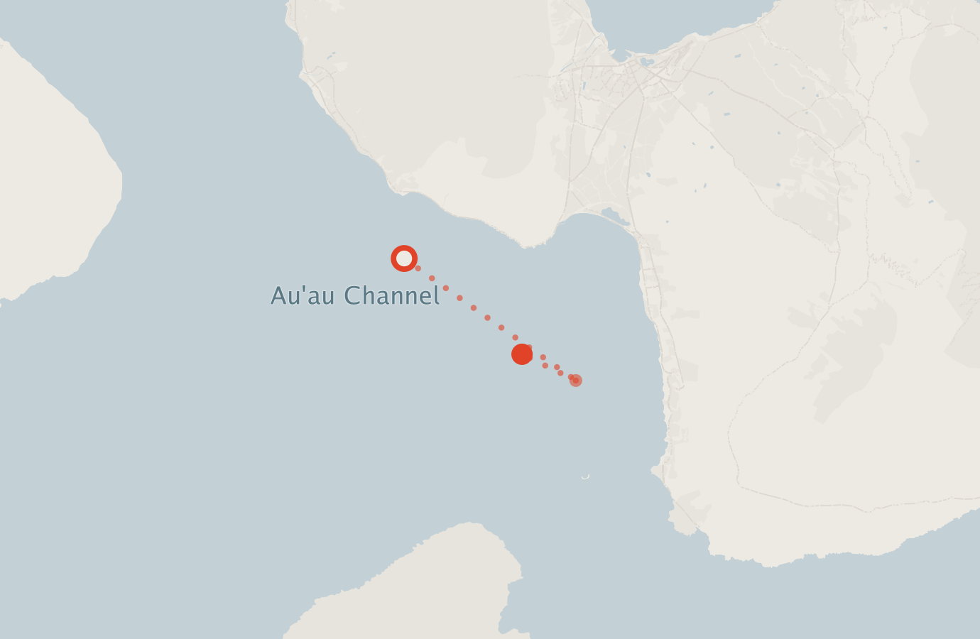 Activity map — real sighting points on an OpenStreetMap basemap