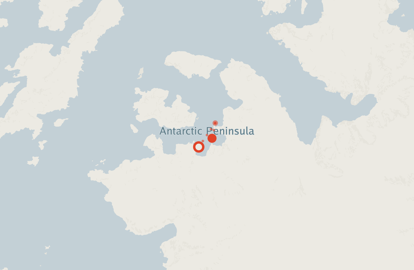 Activity map — real sighting points on an OpenStreetMap basemap