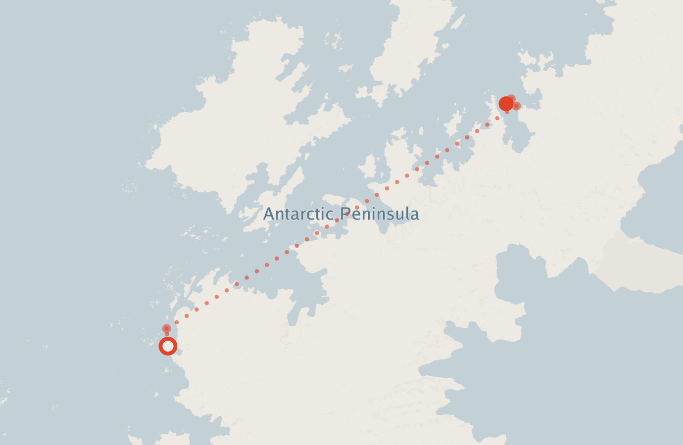 Activity map — real sighting points on an OpenStreetMap basemap