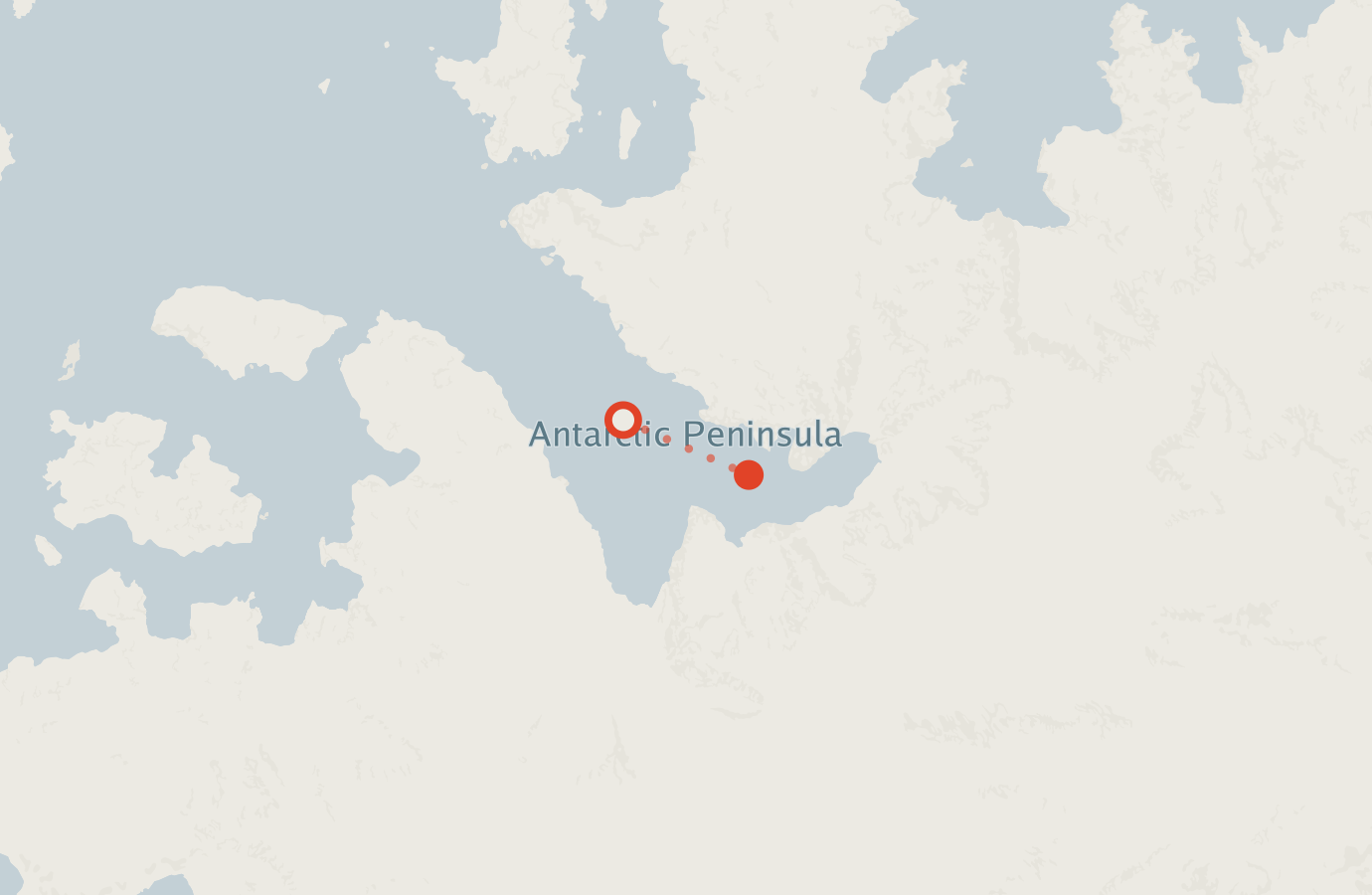 Activity map — real sighting points on an OpenStreetMap basemap