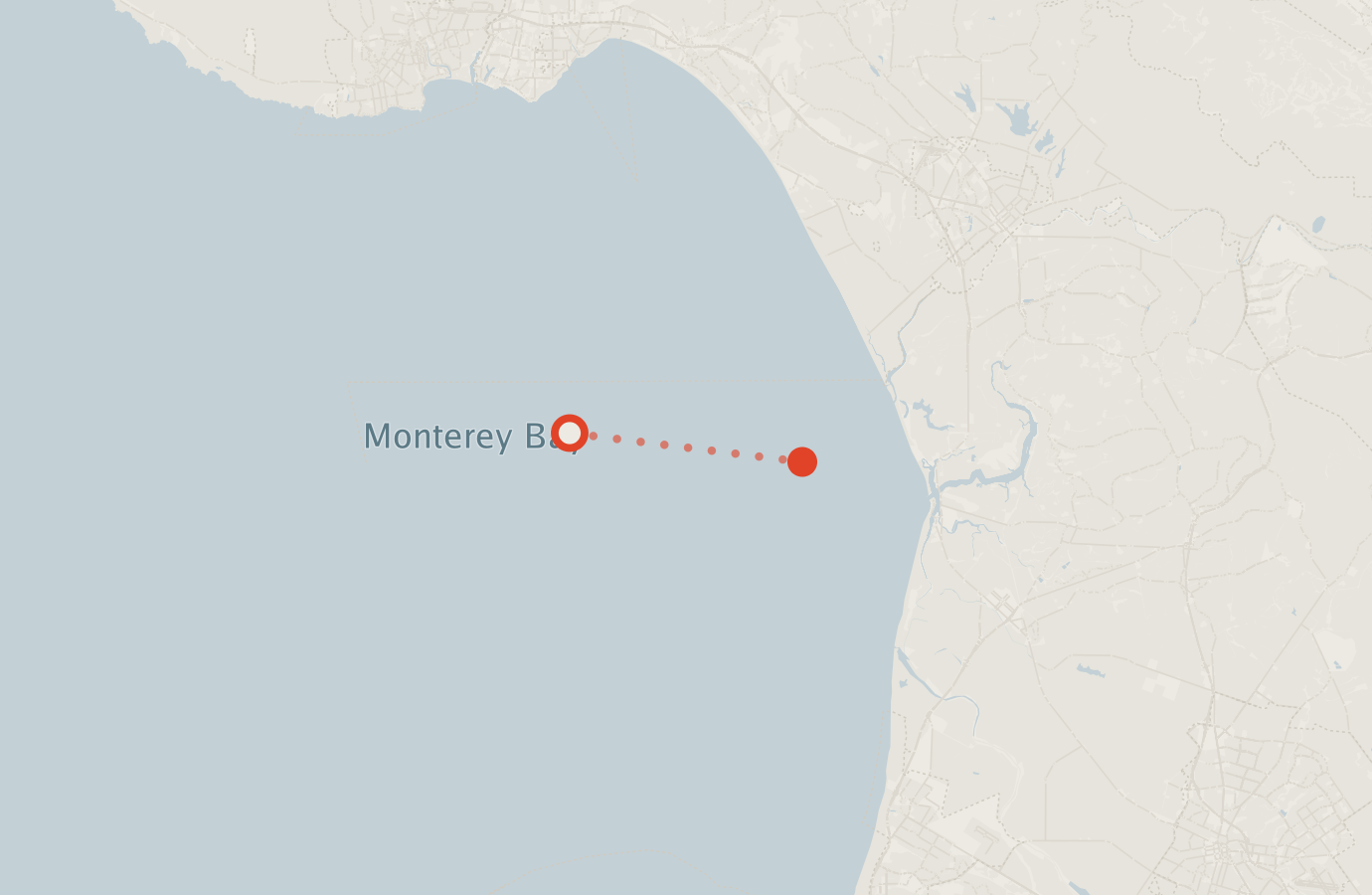 Activity map — real sighting points on an OpenStreetMap basemap