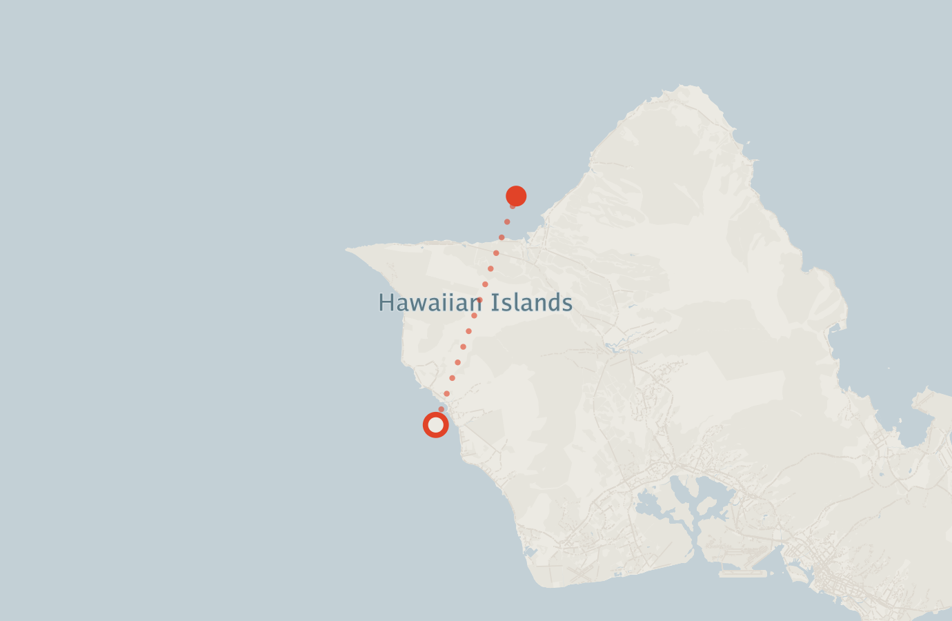 Activity map — real sighting points on an OpenStreetMap basemap