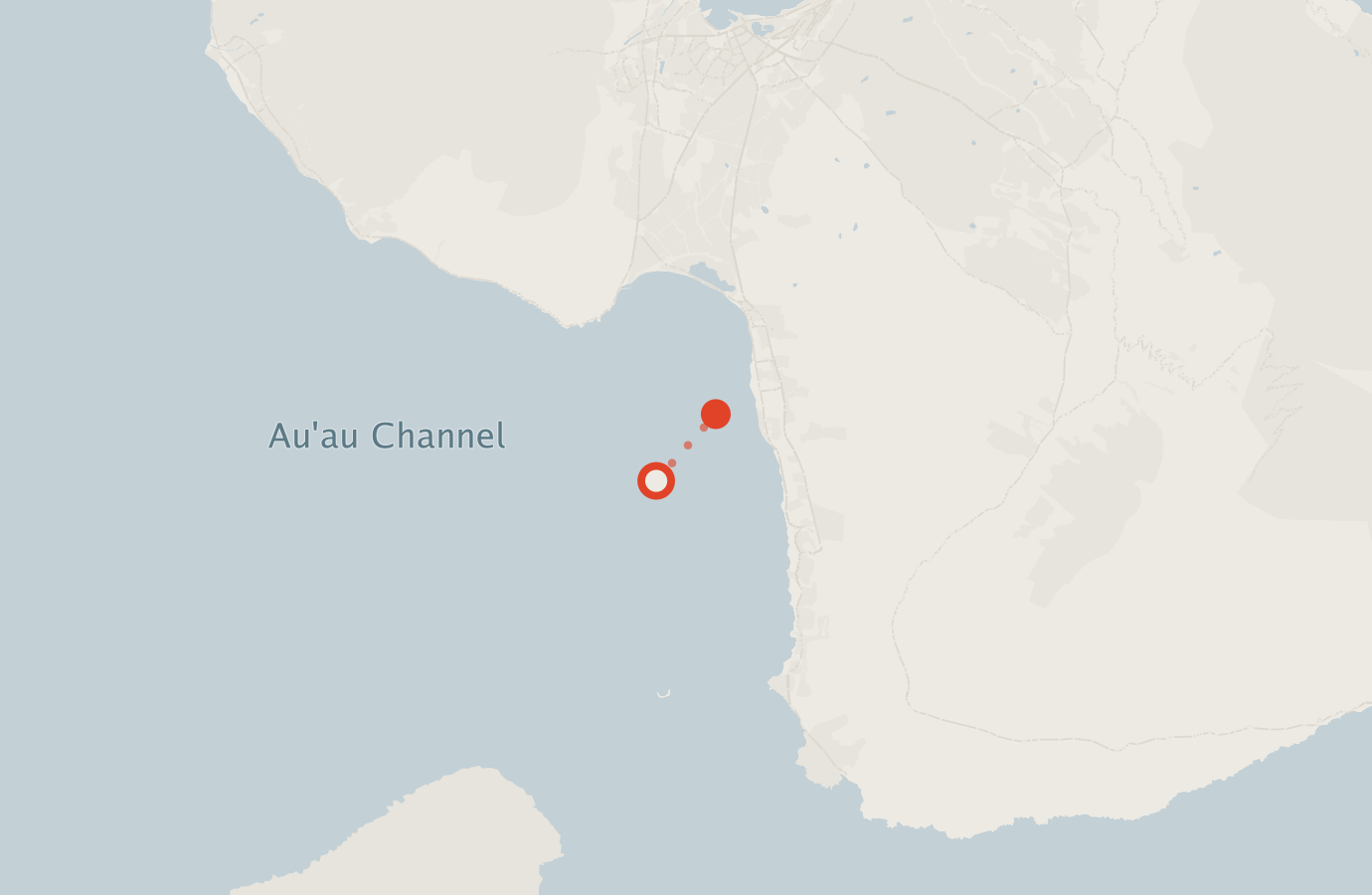 Activity map — real sighting points on an OpenStreetMap basemap