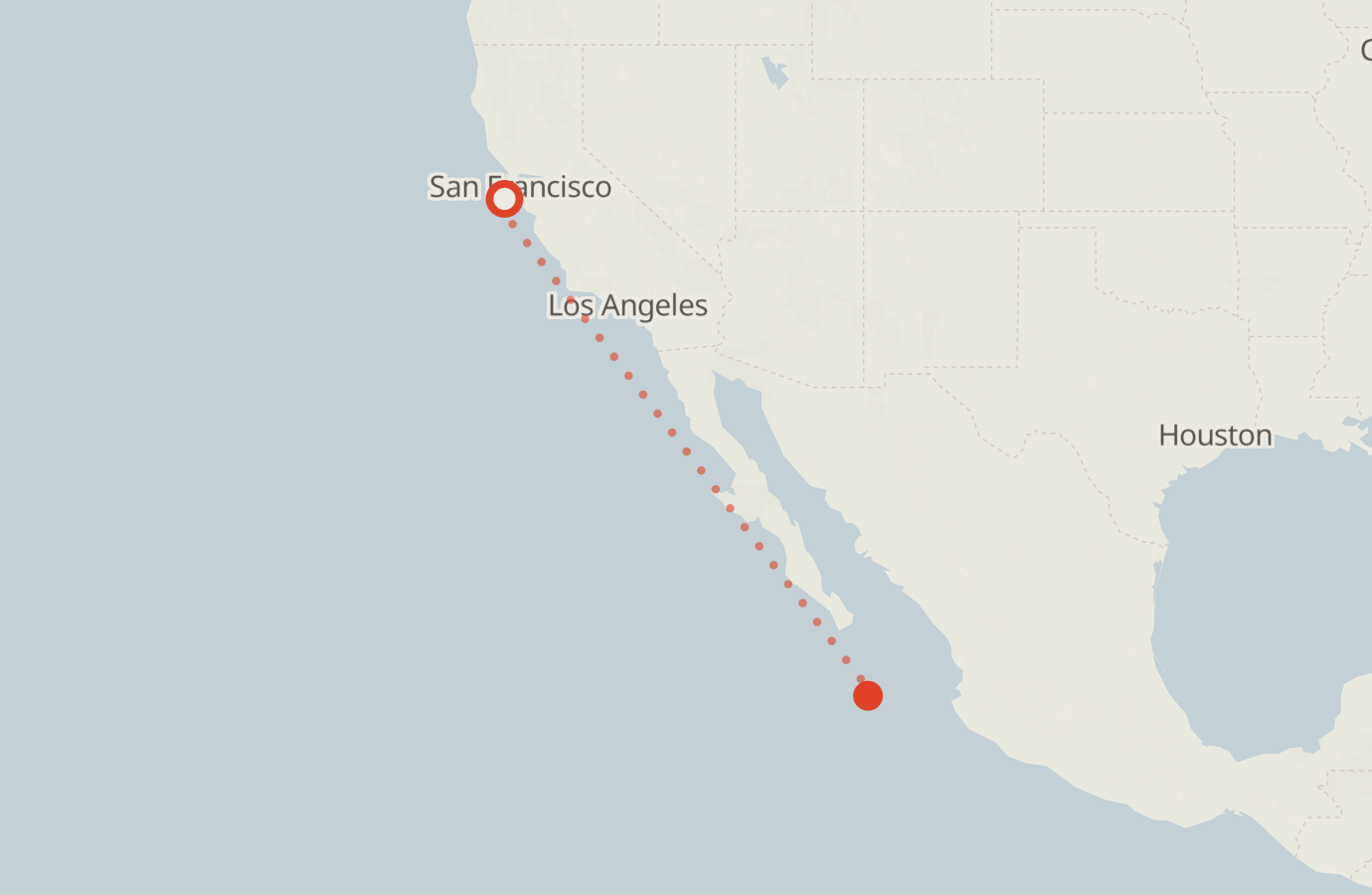 Activity map — real sighting points on an OpenStreetMap basemap