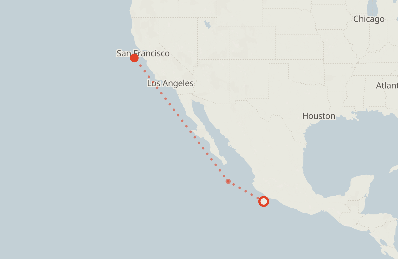 Activity map — real sighting points on an OpenStreetMap basemap
