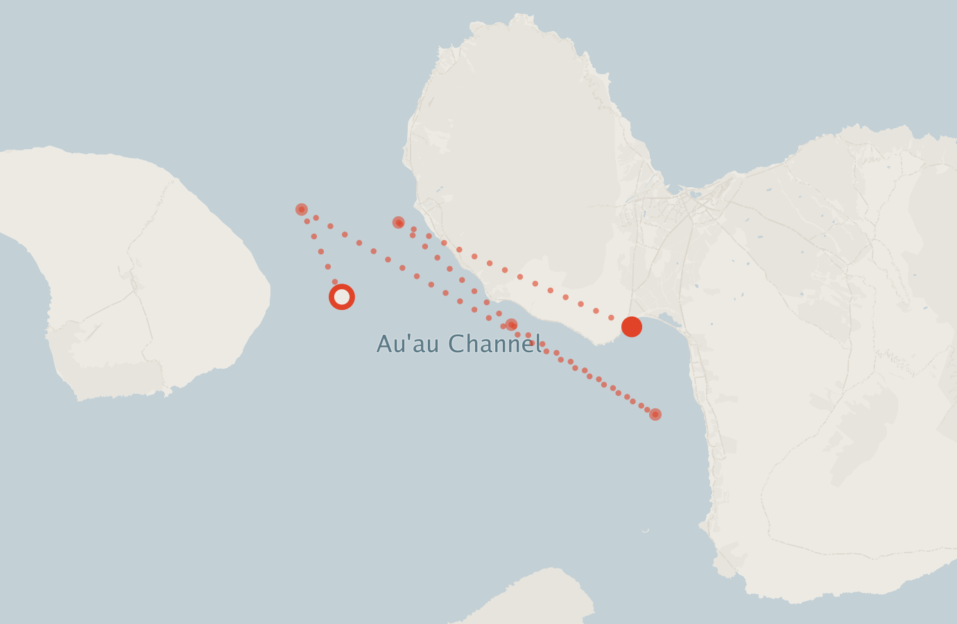 Activity map — real sighting points on an OpenStreetMap basemap