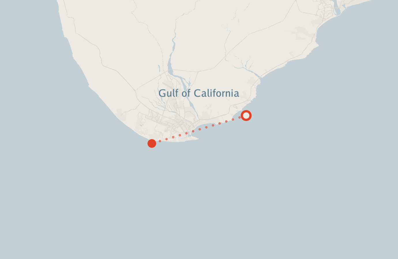 Activity map — real sighting points on an OpenStreetMap basemap