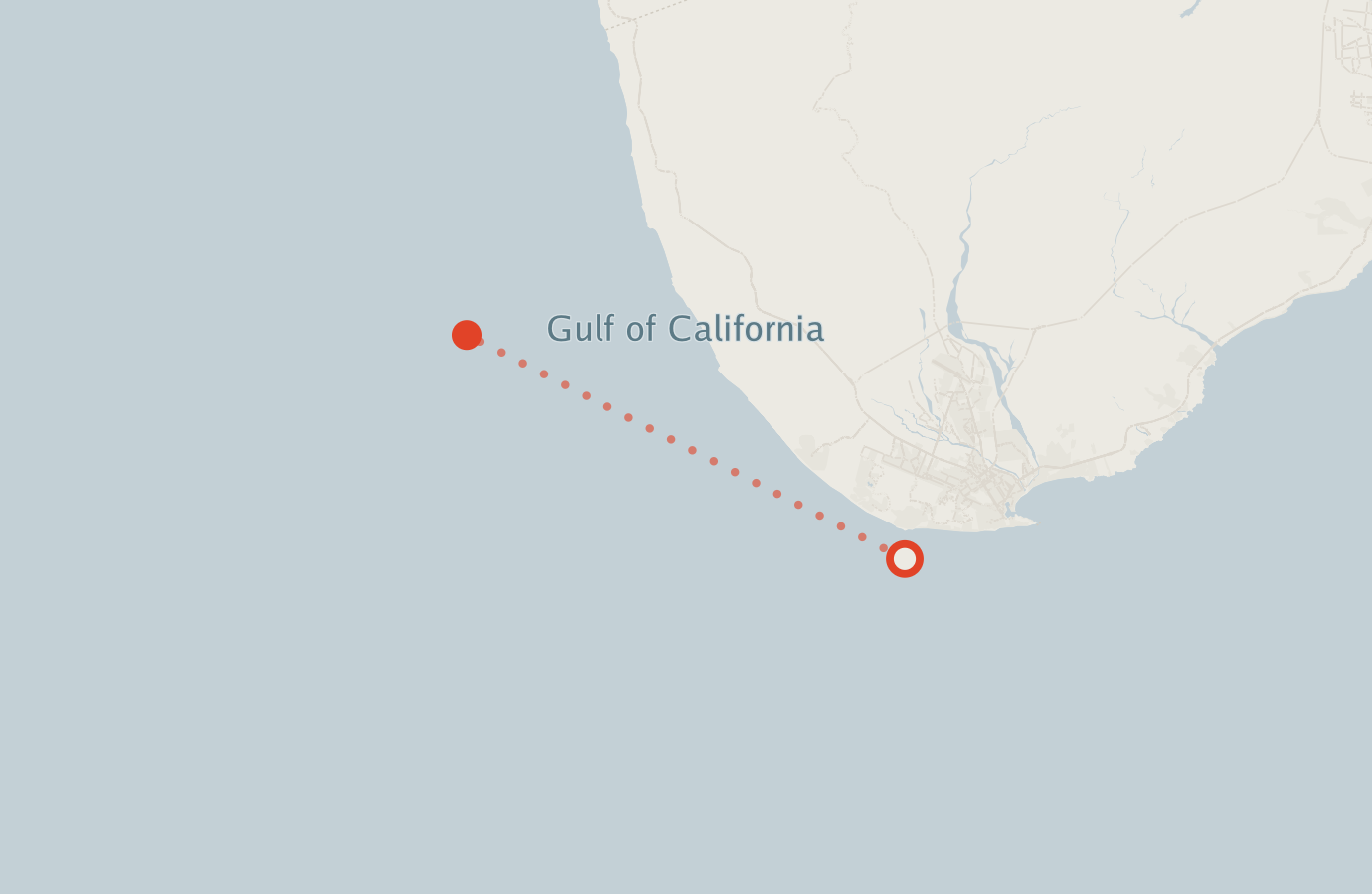 Activity map — real sighting points on an OpenStreetMap basemap