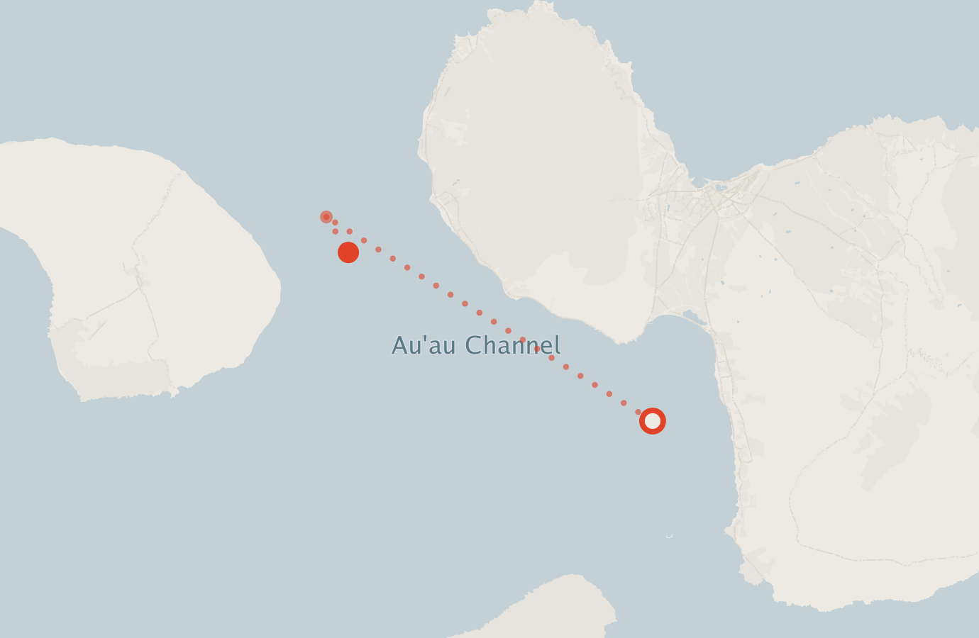 Activity map — real sighting points on an OpenStreetMap basemap