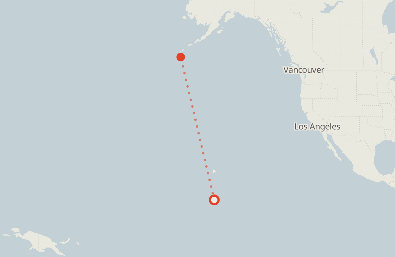 Activity map — real sighting points on an OpenStreetMap basemap