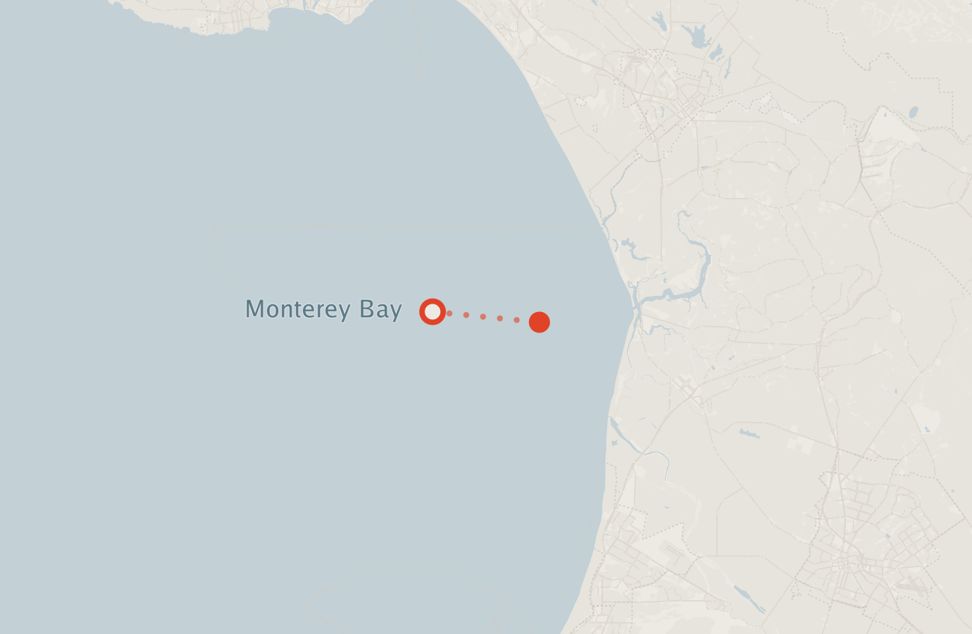 Activity map — real sighting points on an OpenStreetMap basemap