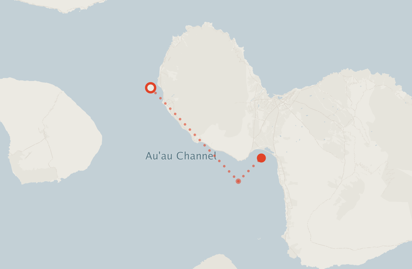 Activity map — real sighting points on an OpenStreetMap basemap