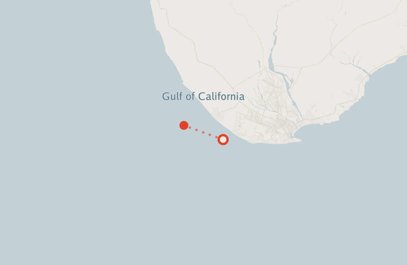 Activity map — real sighting points on an OpenStreetMap basemap