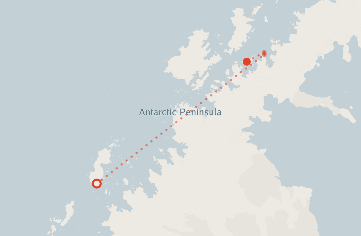 Activity map — real sighting points on an OpenStreetMap basemap