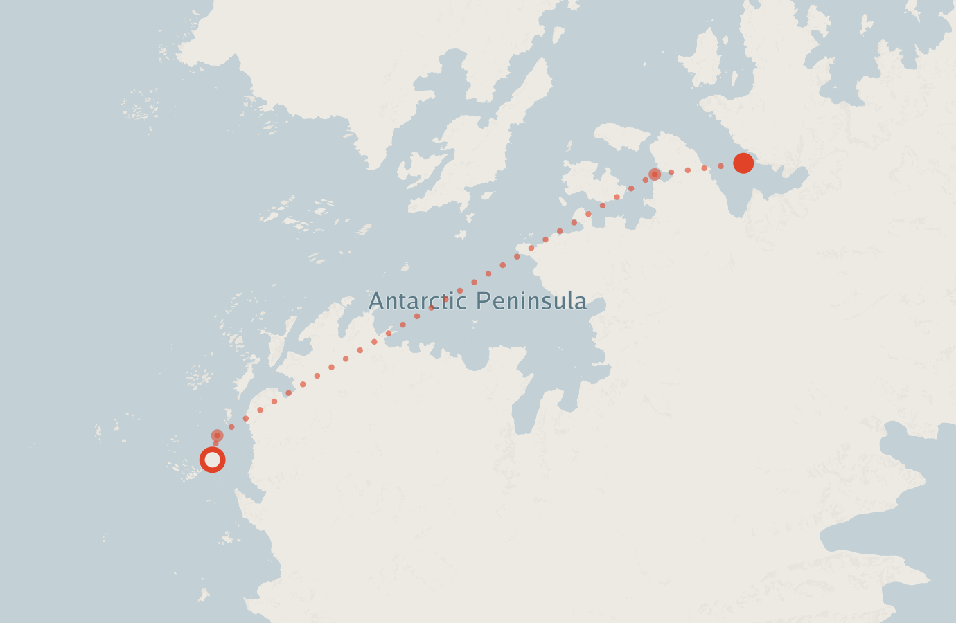 Activity map — real sighting points on an OpenStreetMap basemap
